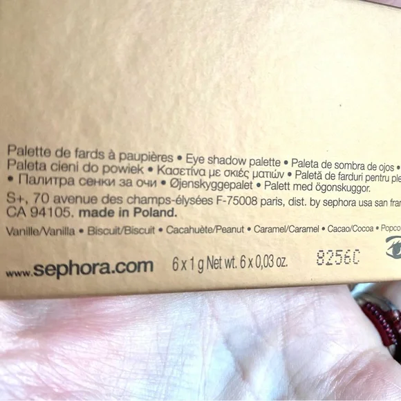 Sephora Eyeshadow Palette - warm cookies 6 colors matte and shimmer neutrals NEW - Picture 6 of 11